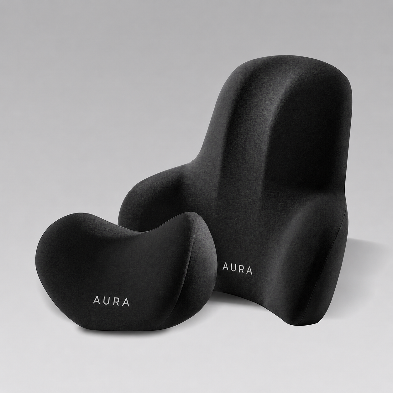 Kit de Soporte Lumbar y Almohada Cervical Premium – Aura
